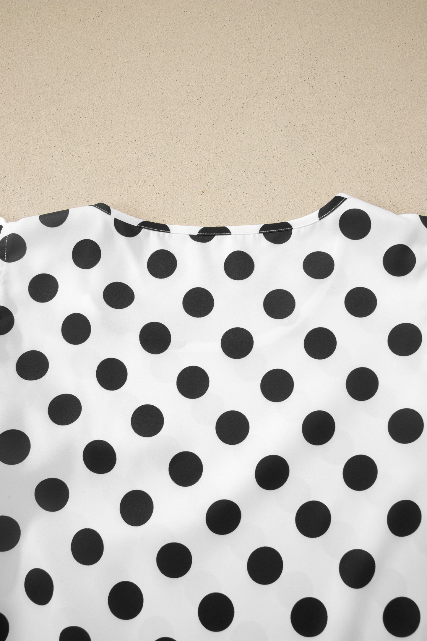 Polka Dot Ruffle Sleeve Blouse Boutique Casual Top