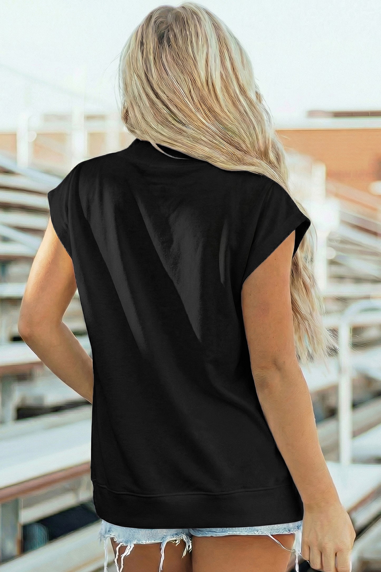 Patriotic Cotton Graphic Tee Casual USA Muscle Top