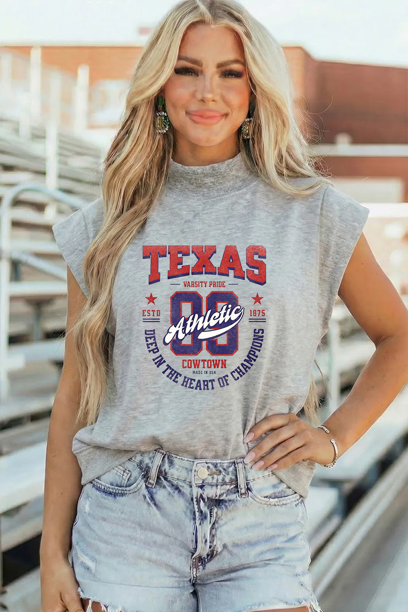 Texas Varsity Polyester Tee Casual Game Day Athletic