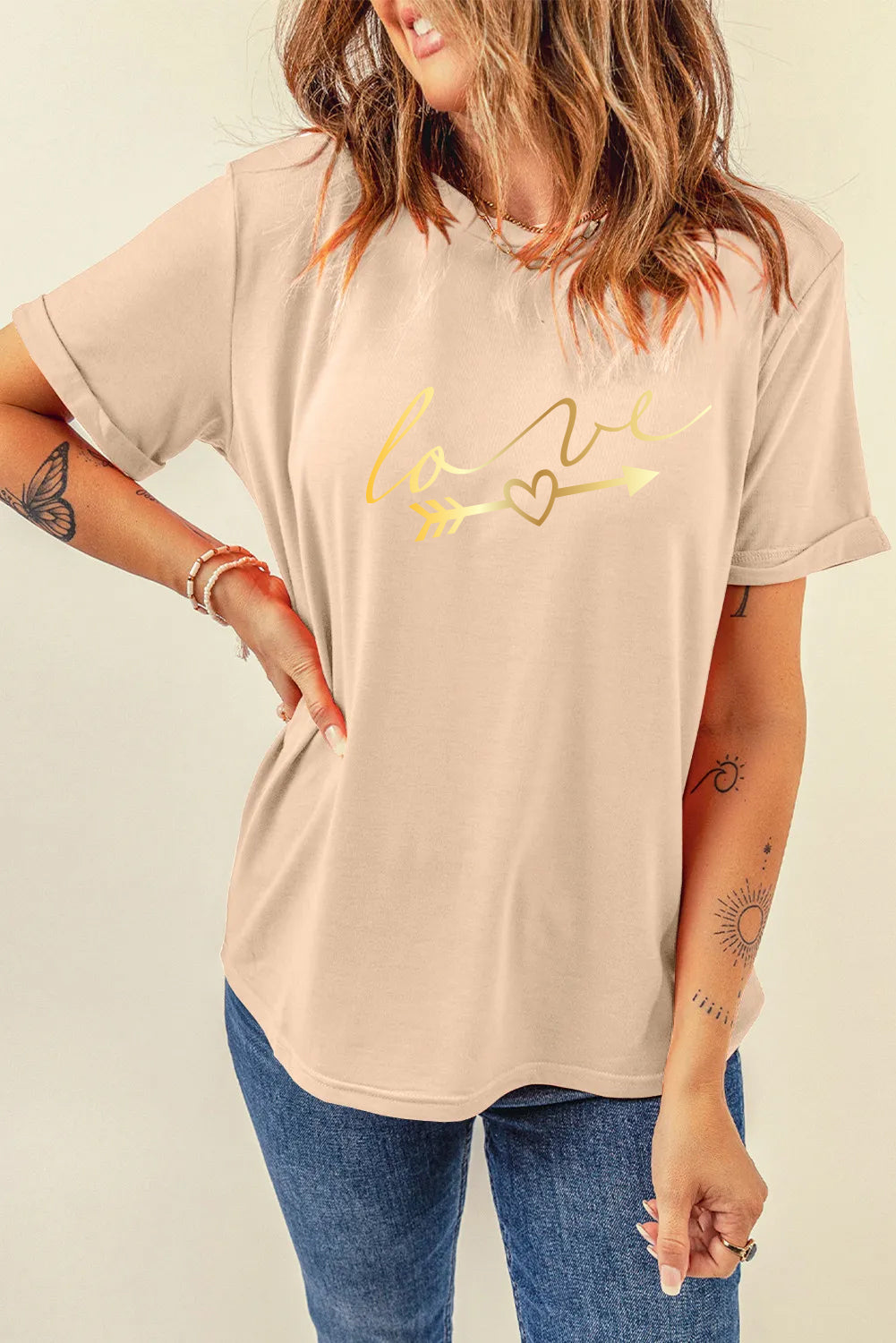 Valentine’s Day Love Arrow Script Graphic Tee