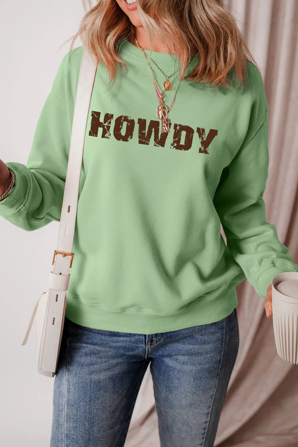 Western Howdy Graphic Sweatshirt for Women