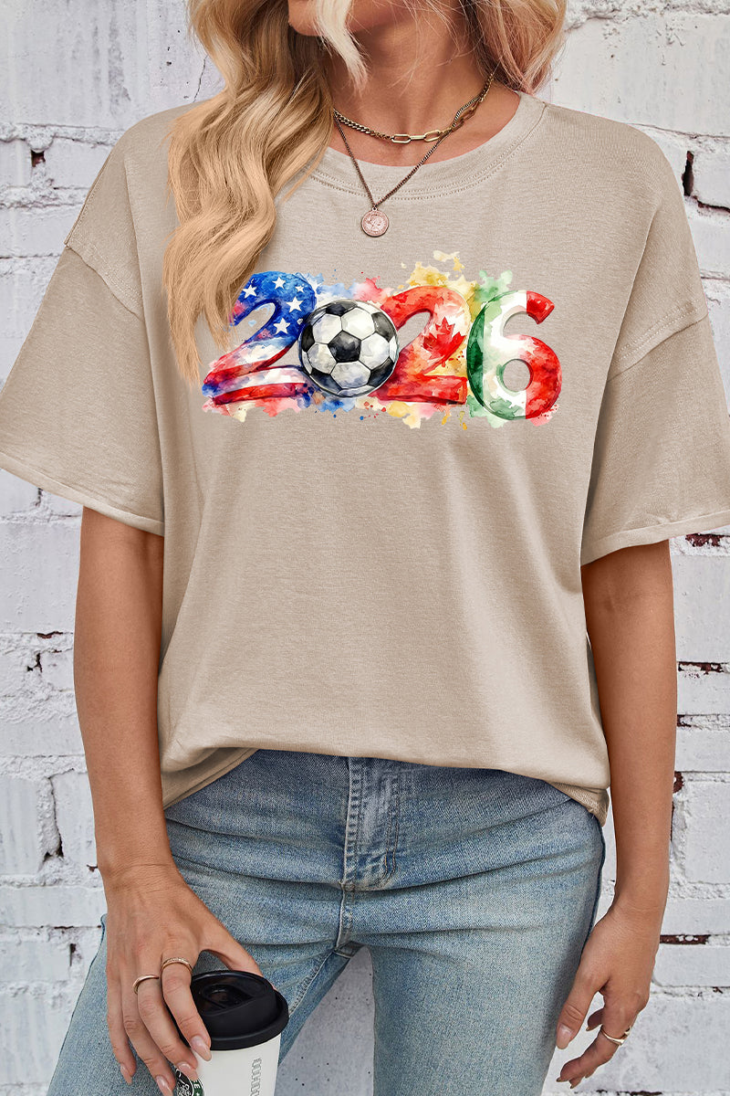 2026 Soccer Graphic Oversized World Cup Fan Tee