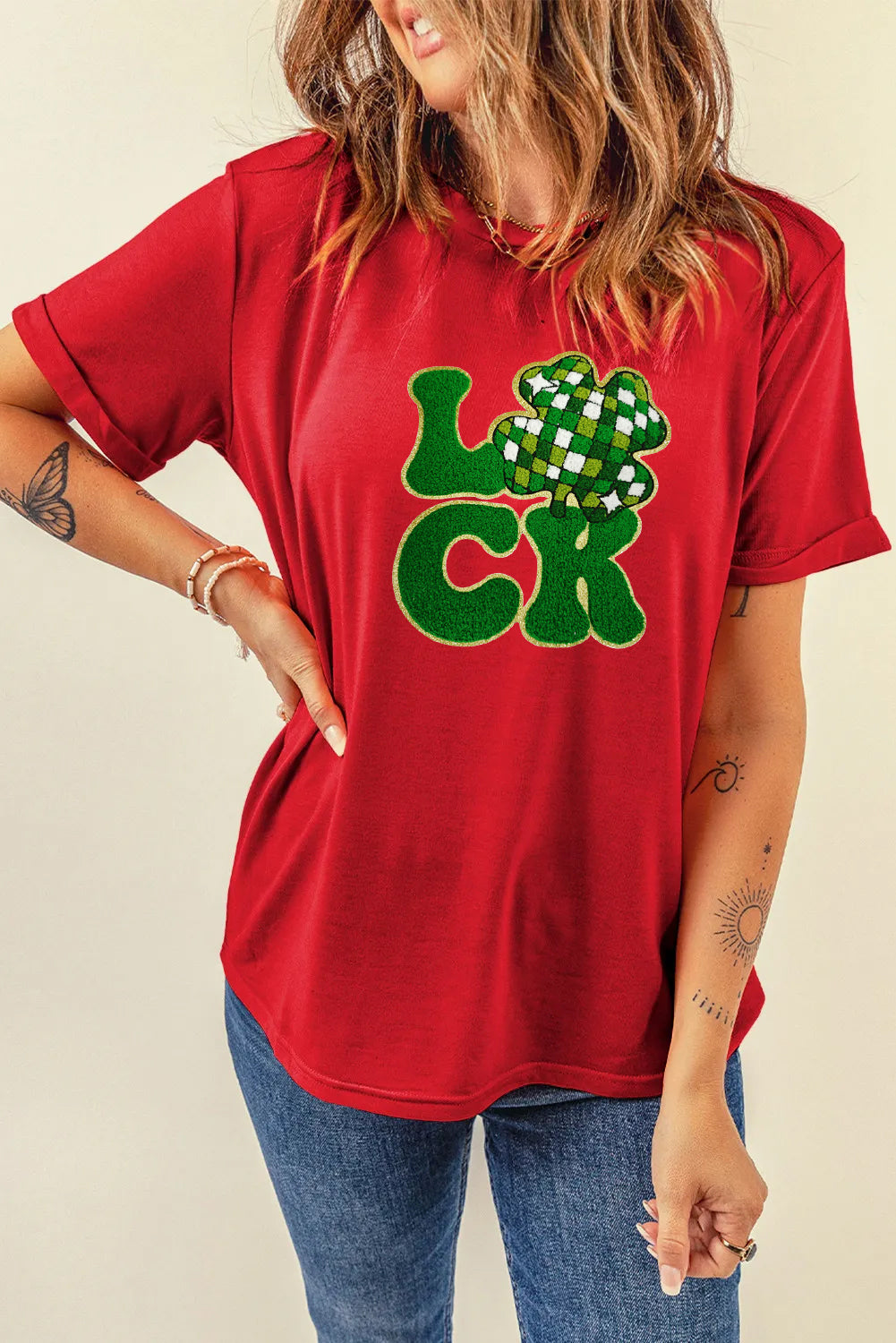 Saint Patrick’s Day Lucky Clover Graphic T Shirt