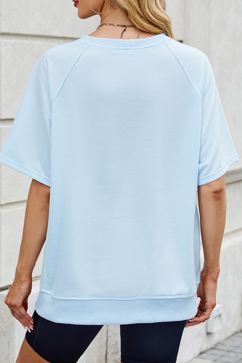 Patriotic Faith Graphic Oversized Summer Tee