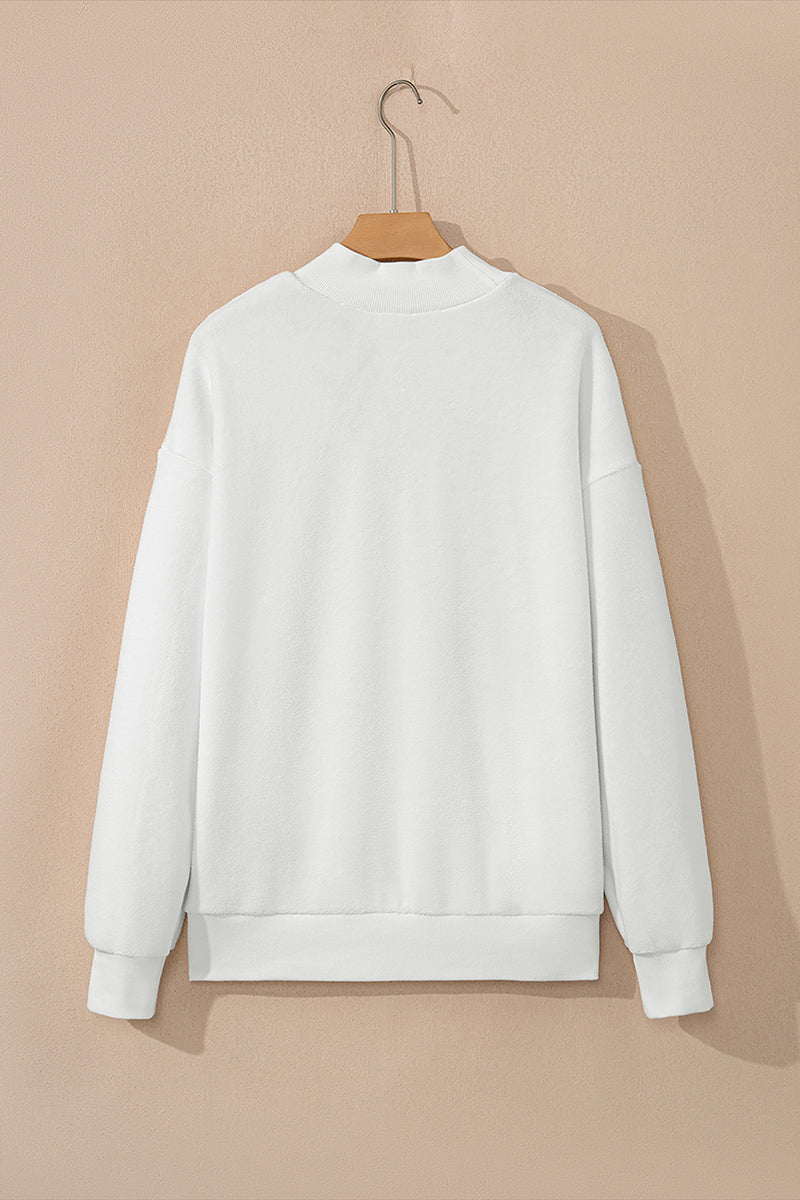 Golf Graphic Cotton Blend Sweatshirt Casual Reversible Pullover