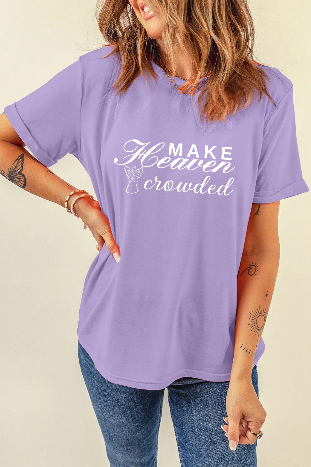 Easter Make Heaven Crowded Faith Graphic T Shirt