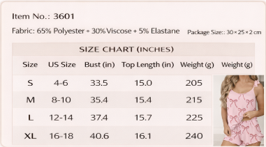 Women’s Bow Print Pajama Set Ruffle Trim Cami Top and Shorts Cute Summer Sleepwear 2pcs Set