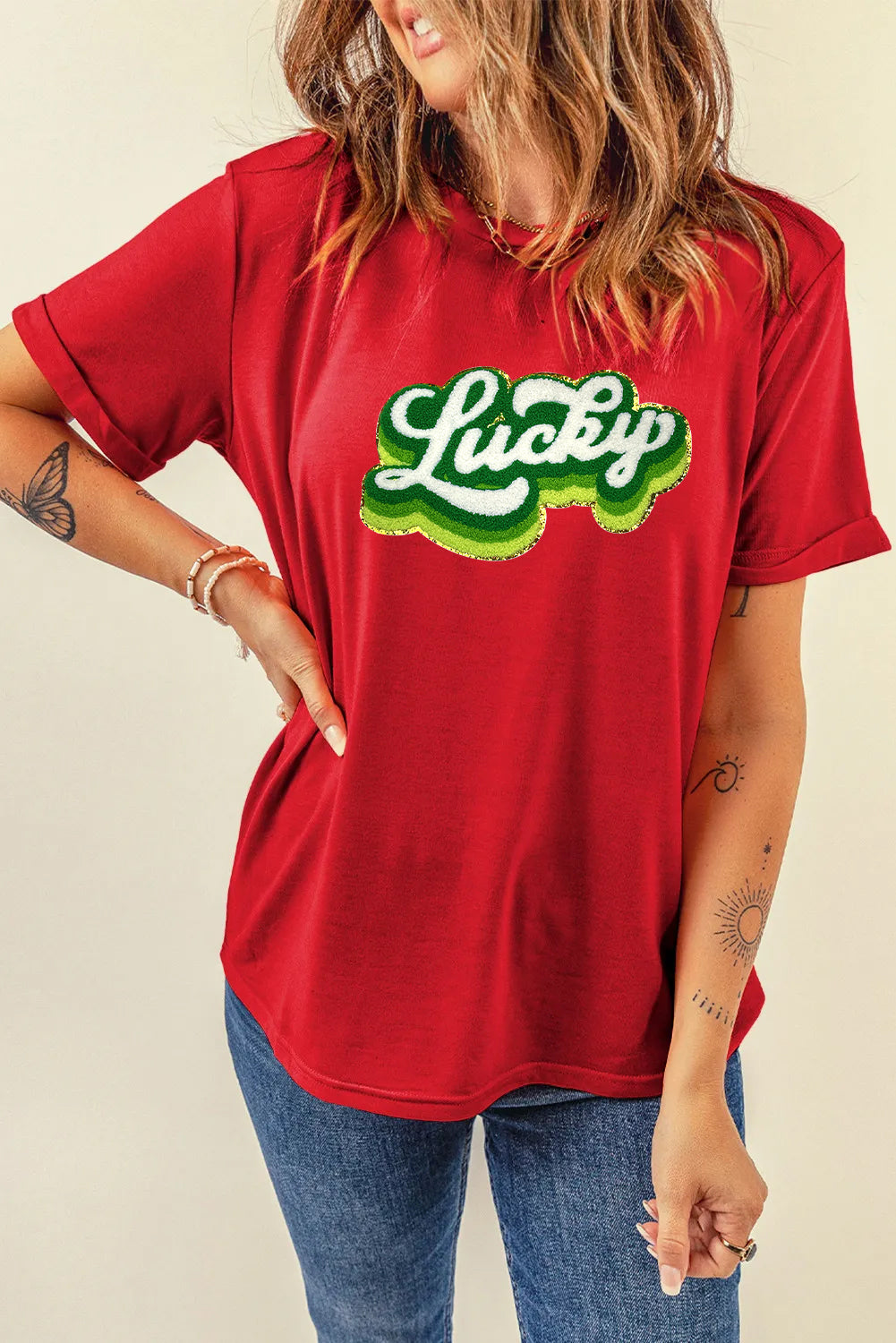 Saint Patrick’s Day Lucky Graphic T Shirt for Women