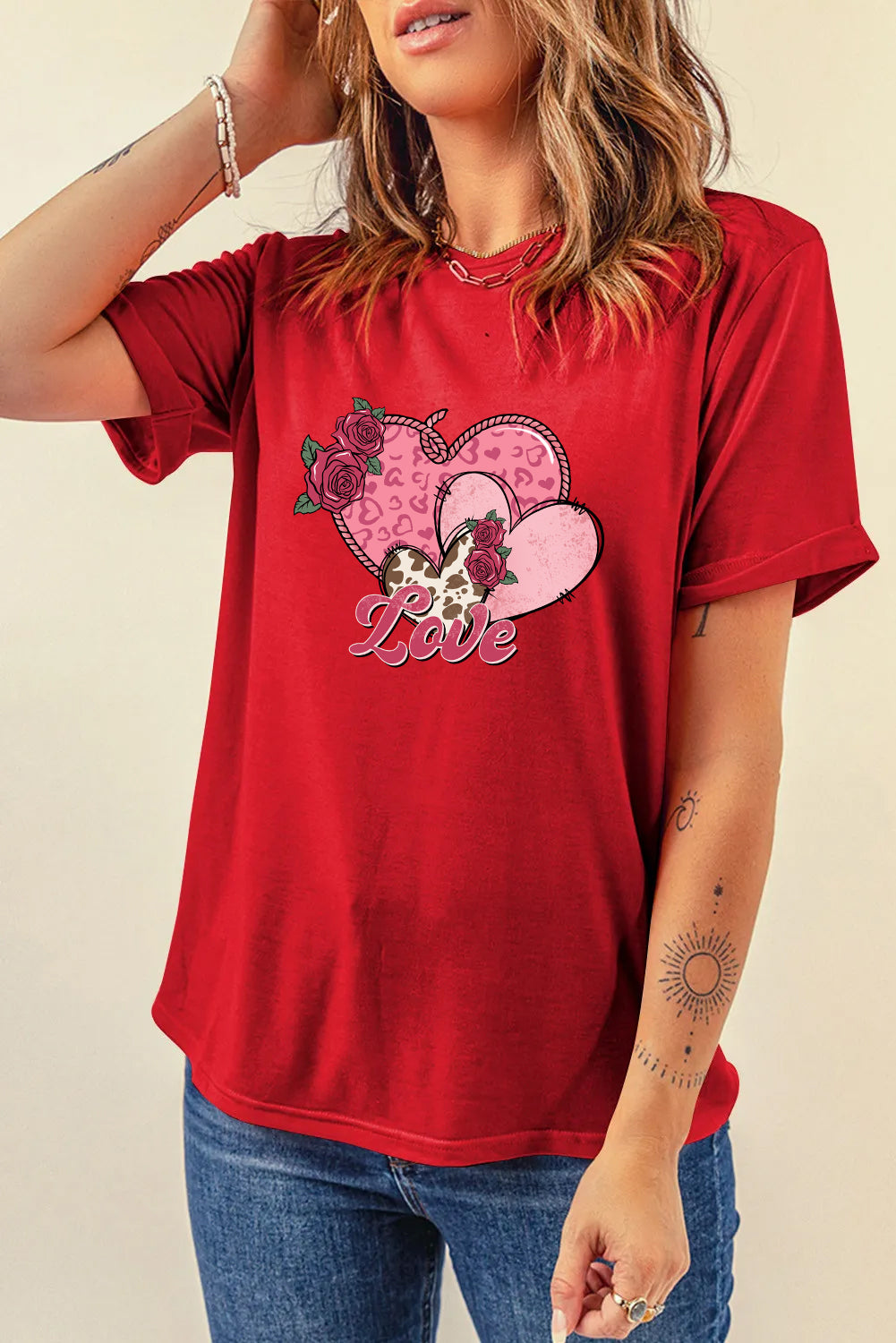 Valentine’s Day Love Heart Graphic Tee