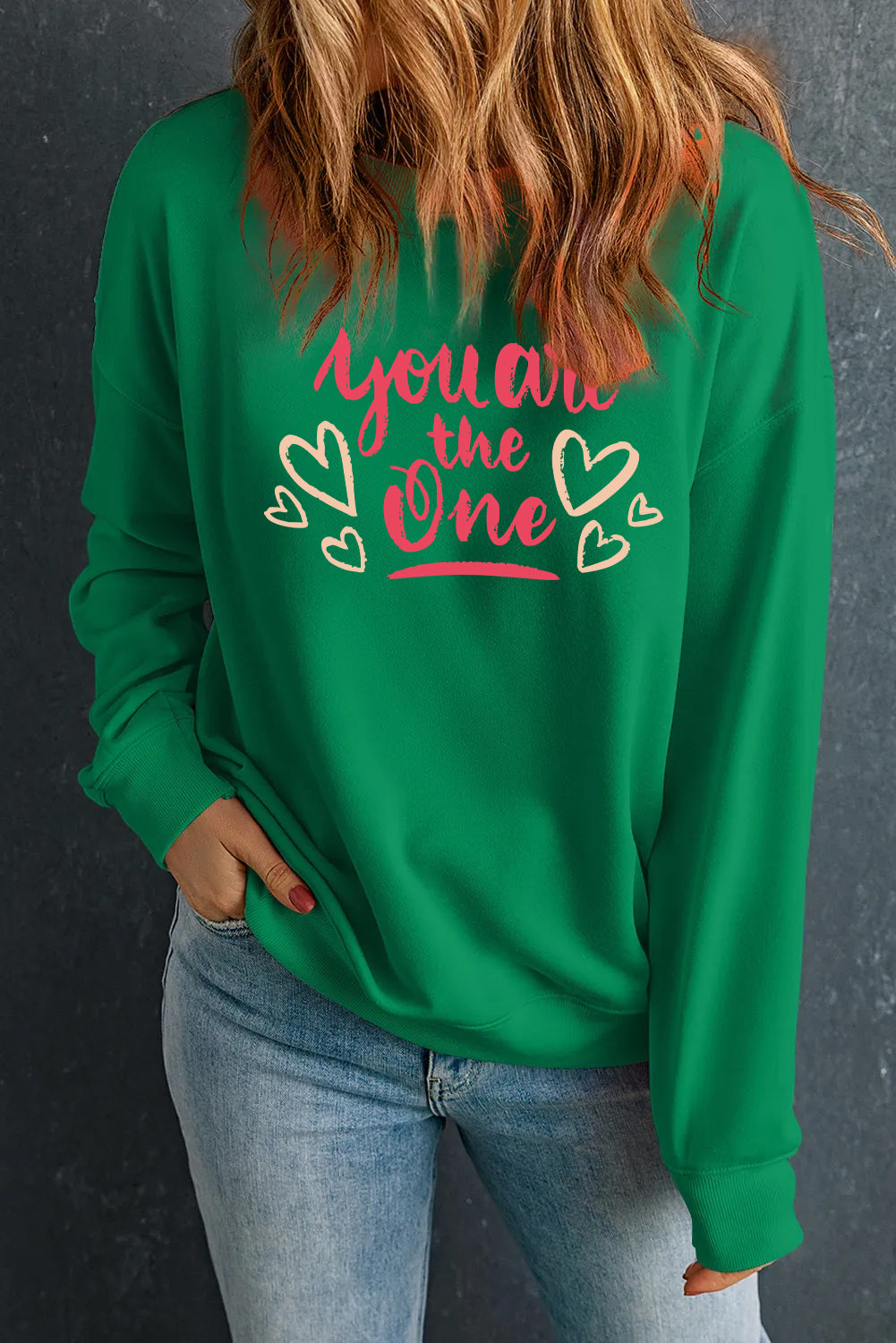 Valentine's Day You Are The One Heart Graphic Top