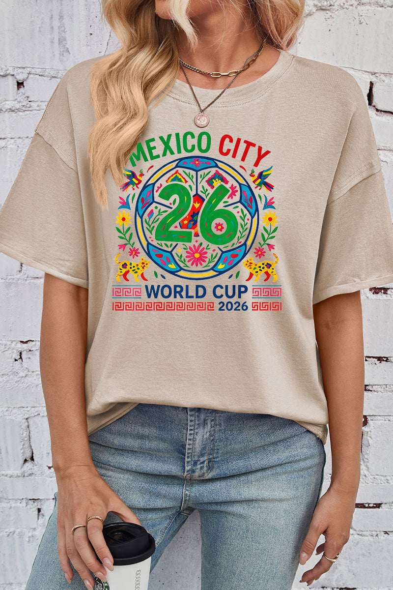 Mexico City 2026 World Cup Graphic Oversized Tee