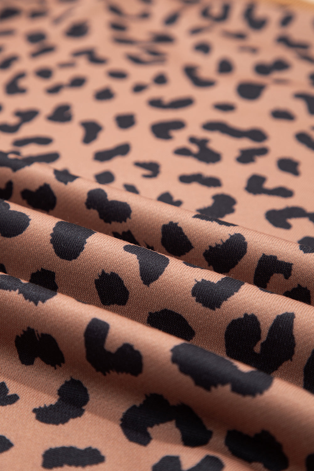 Purple Leopard Striped Patchwork Plus Size Loose Sweatshirt