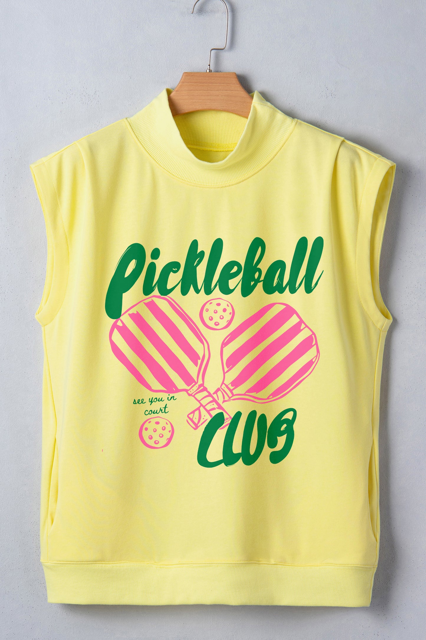 Pickleball Graphic Cotton Tee Casual Game Day Outfit