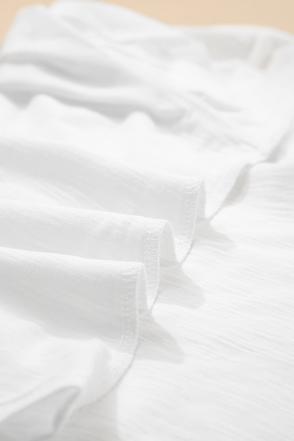 Dark Grey Layered Ruffle Short Sleeve Round Neck Top