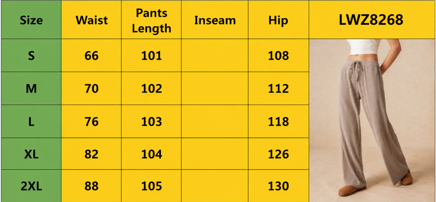 Wide Leg Pants High Waist Casual Loose Fit Long Trousers