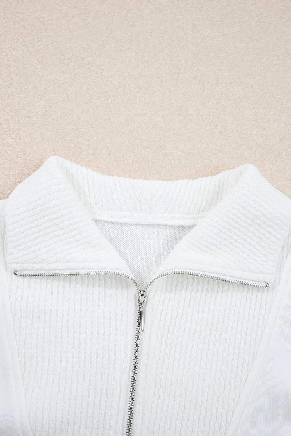 Khaki Striped Color Block Brushed Knit Bow Tie Front Sweater Cardigan