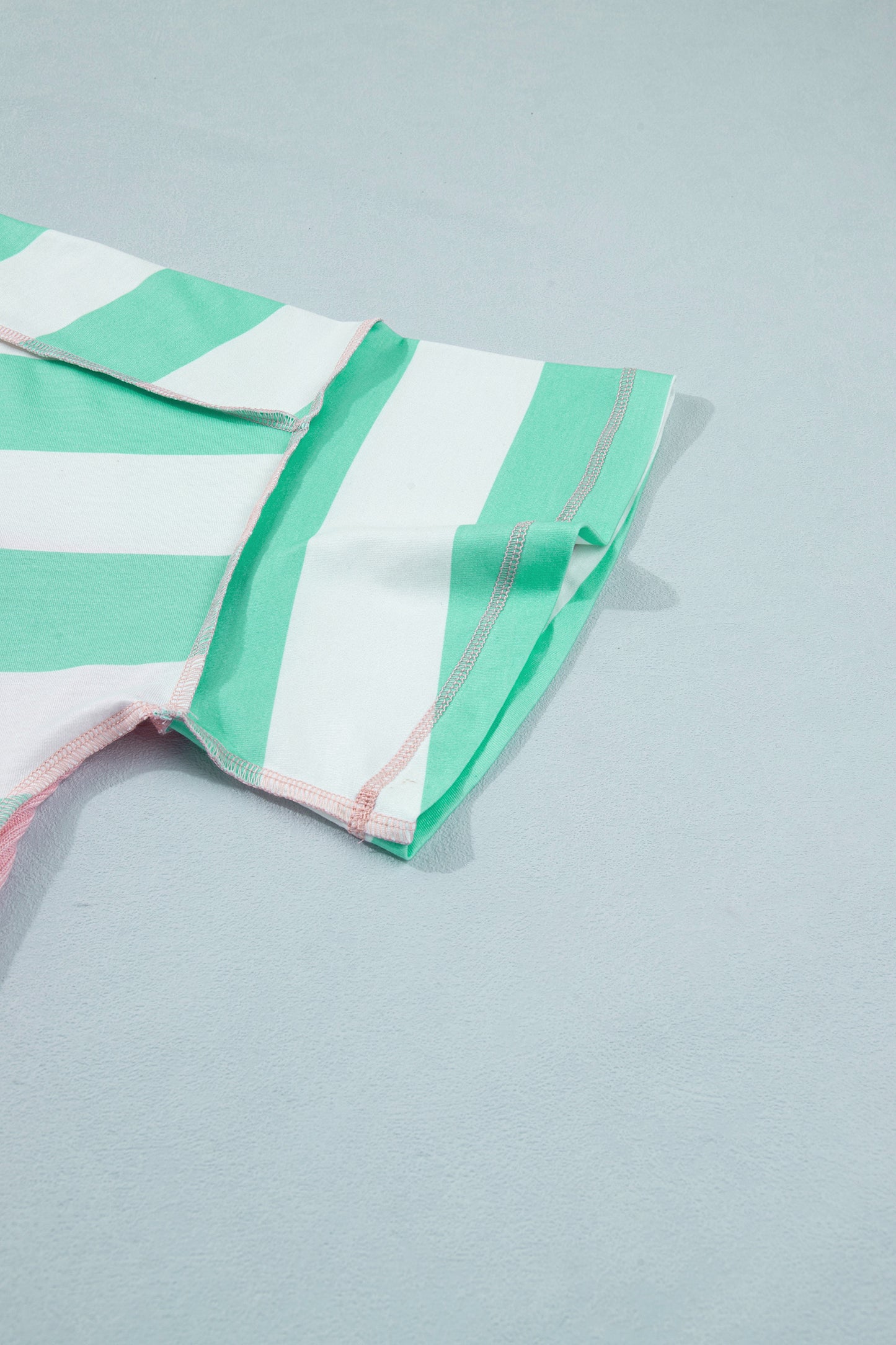 Striped Knit Top Oversized Color Block Boutique Tee