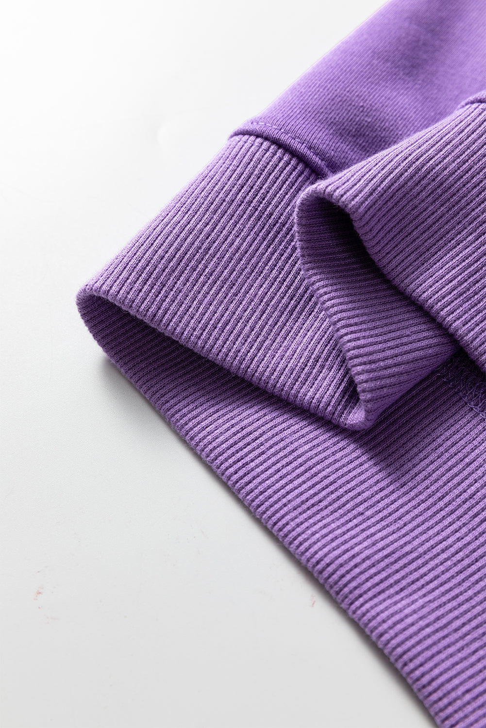 Sachet Pink Solid Color Collared Pullover and Central Seam Pants Set