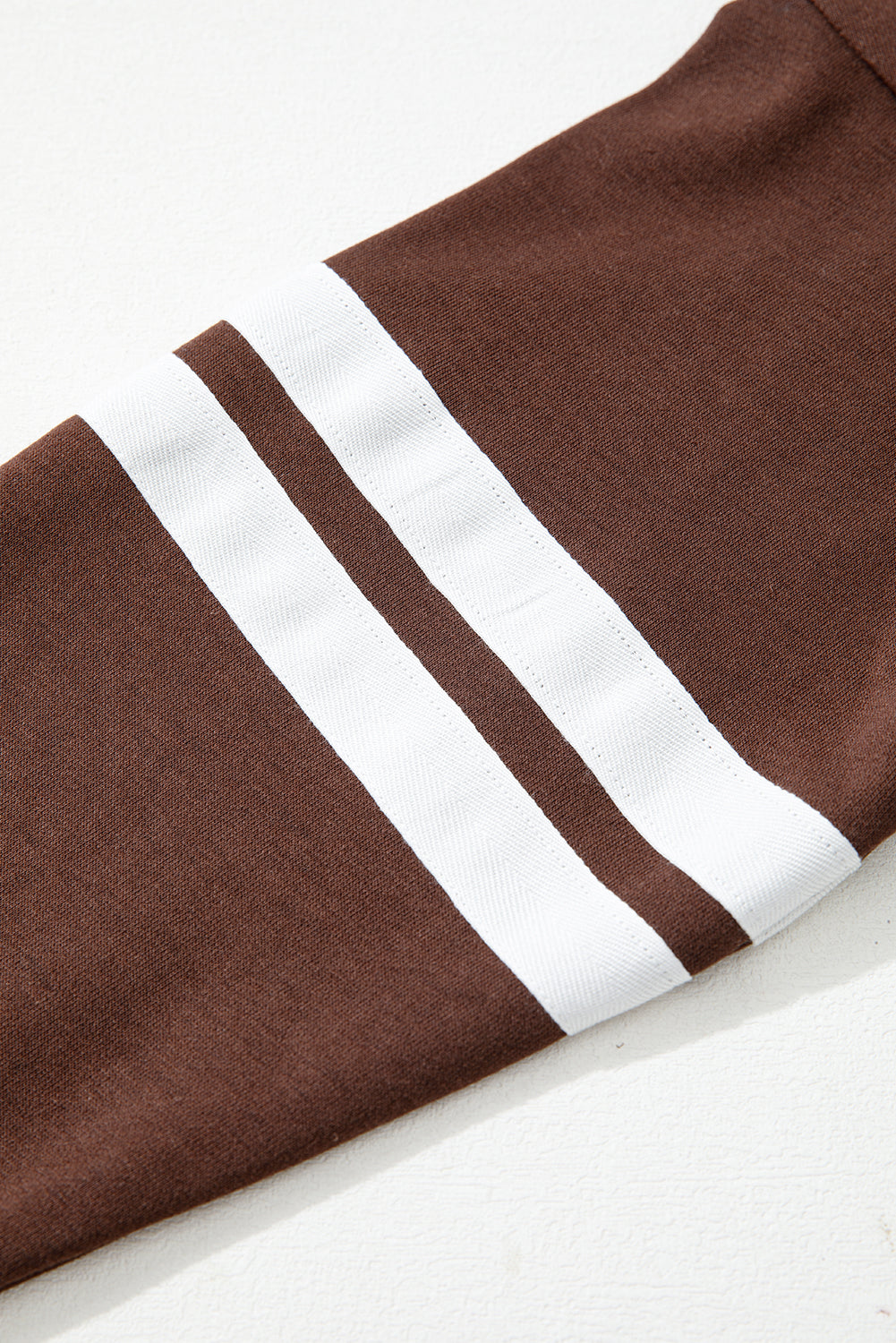 Evergreen Varsity Striped Detail Drop Shoulder Oversized Sweatshirt