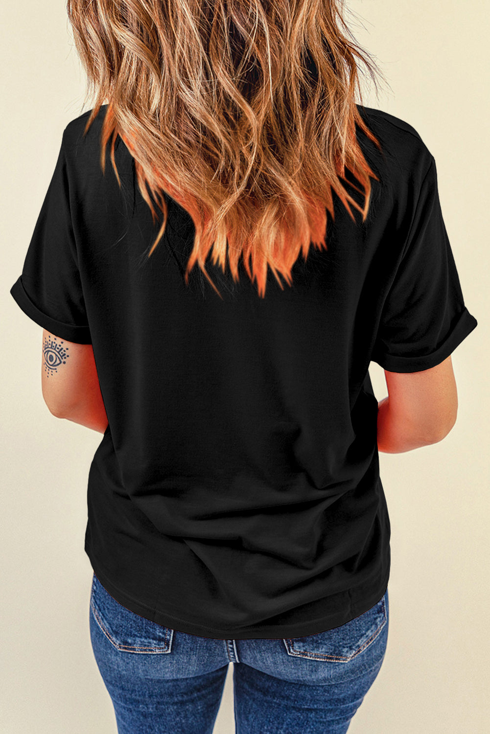 Patriotic Graphic Blend Tee Trendy Independence Day Top