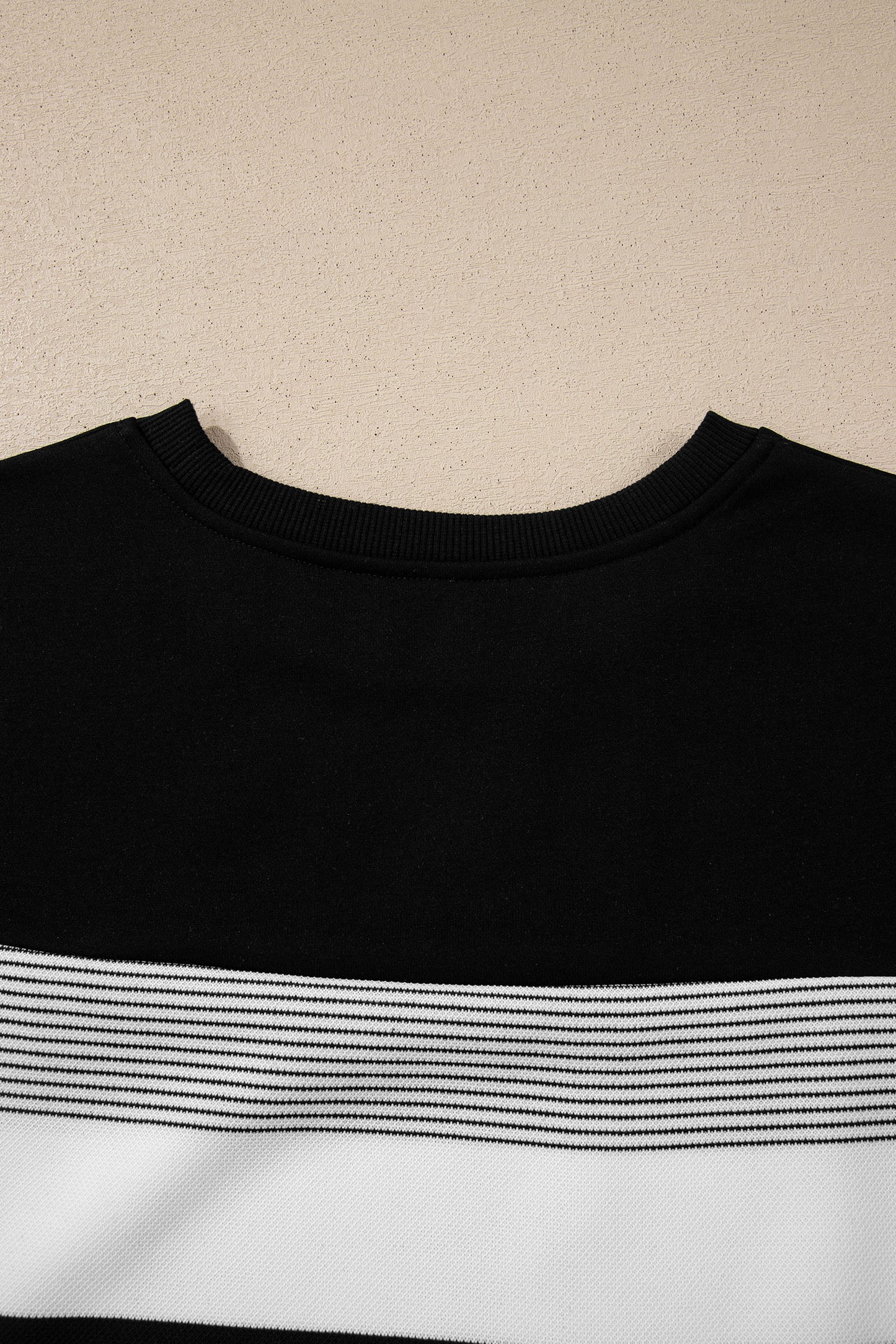 Green Stripe Mixed Print Crew Neck Cap Sleeve T Shirt