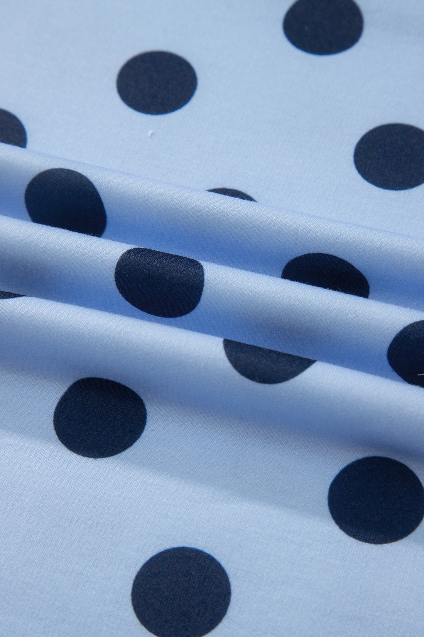 Polka Dot Knit Tee Casual Colorblock Boutique Top