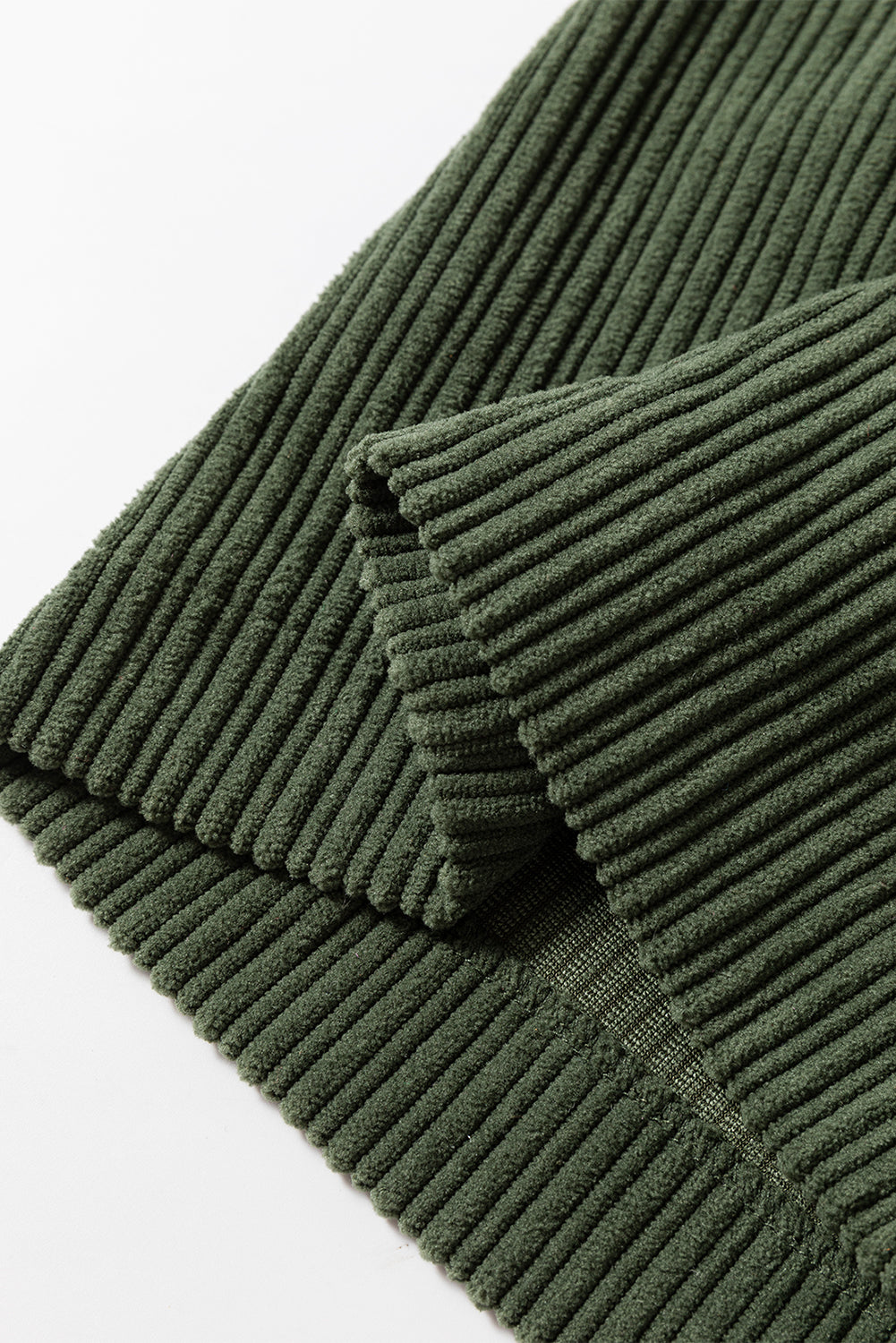 Solid Pocketed Loose Fit Corduroy Overall