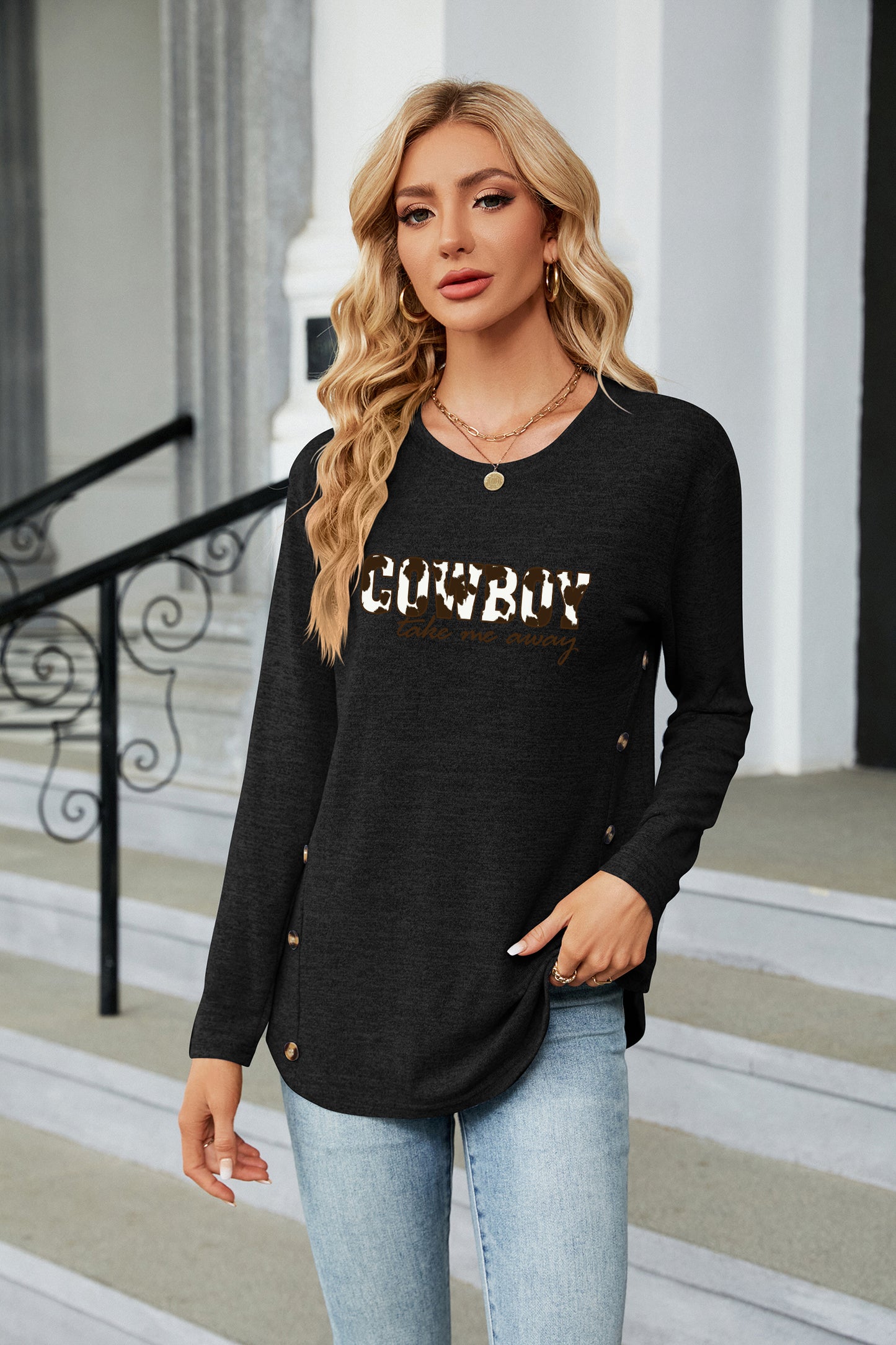 Cowgirl Style Western Cowboy Graphic Shirt
