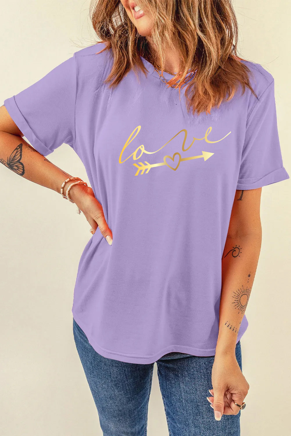 Valentine’s Day Love Arrow Script Graphic Tee