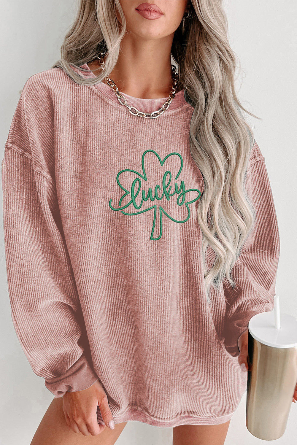 Saint Patrick’s Day Lucky Clover Graphic Sweatshirt