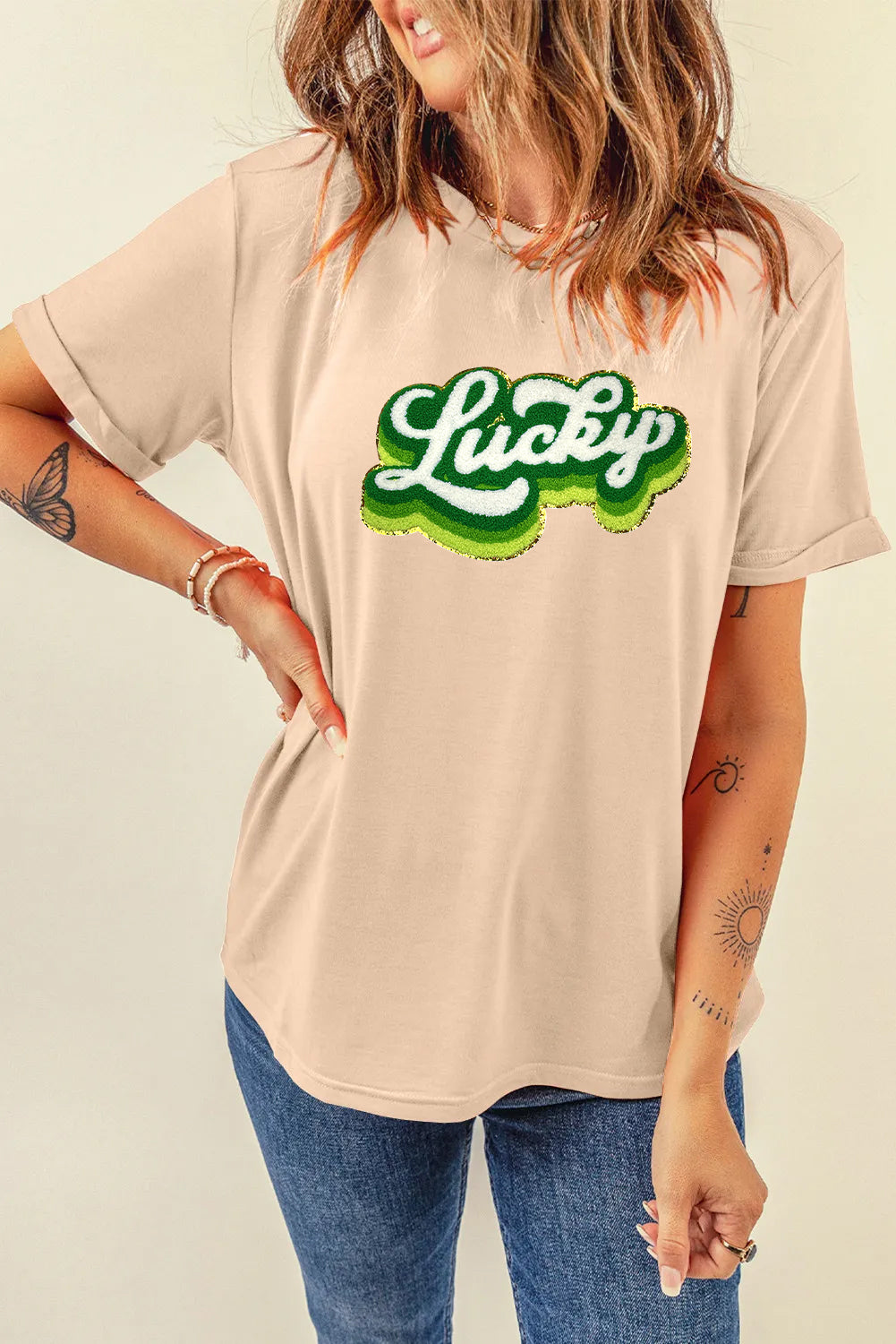 Saint Patrick’s Day Lucky Graphic T Shirt for Women