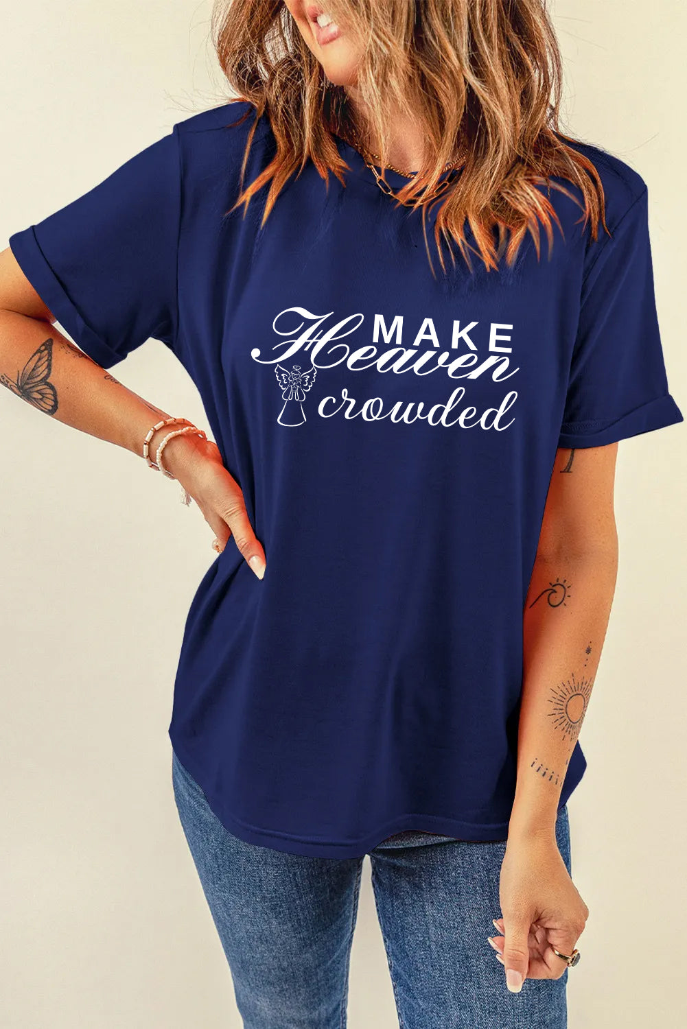 Easter Make Heaven Crowded Faith Graphic T Shirt