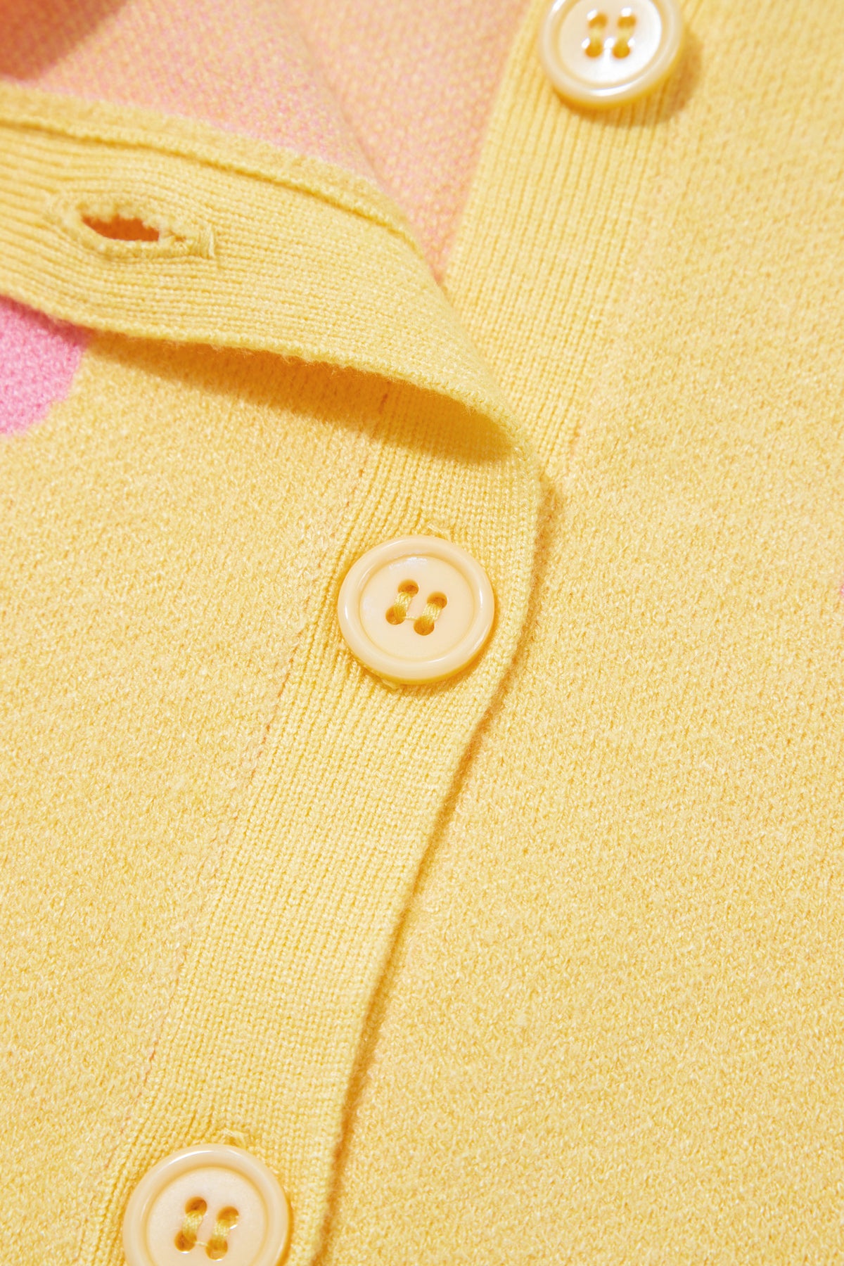 Bluing Casual Polka Dot Button Front Long Sleeve Sweater Cardigan