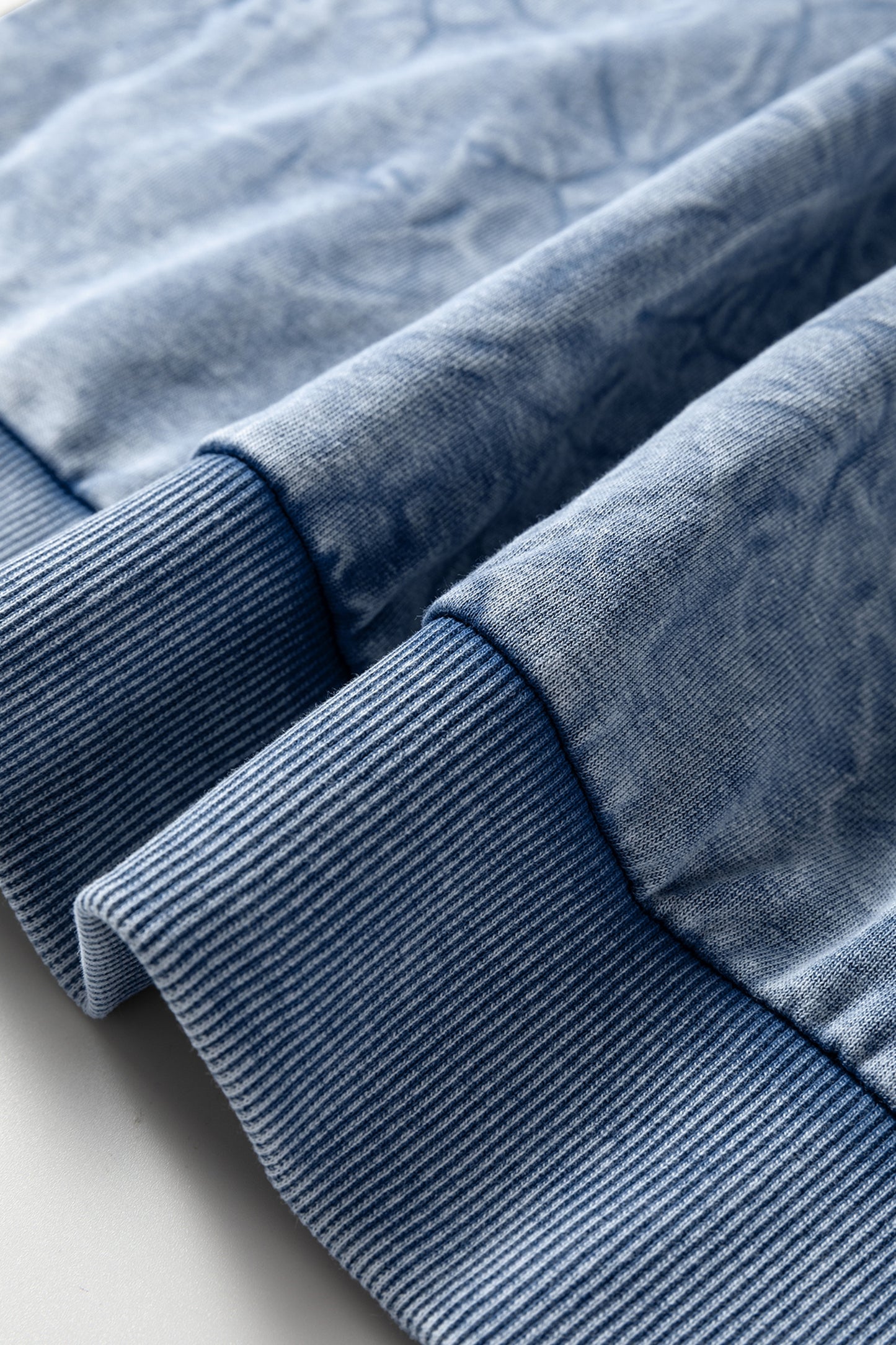 Saved by grace Letter Embroidery Mineral Wash Loose Sweatshirt