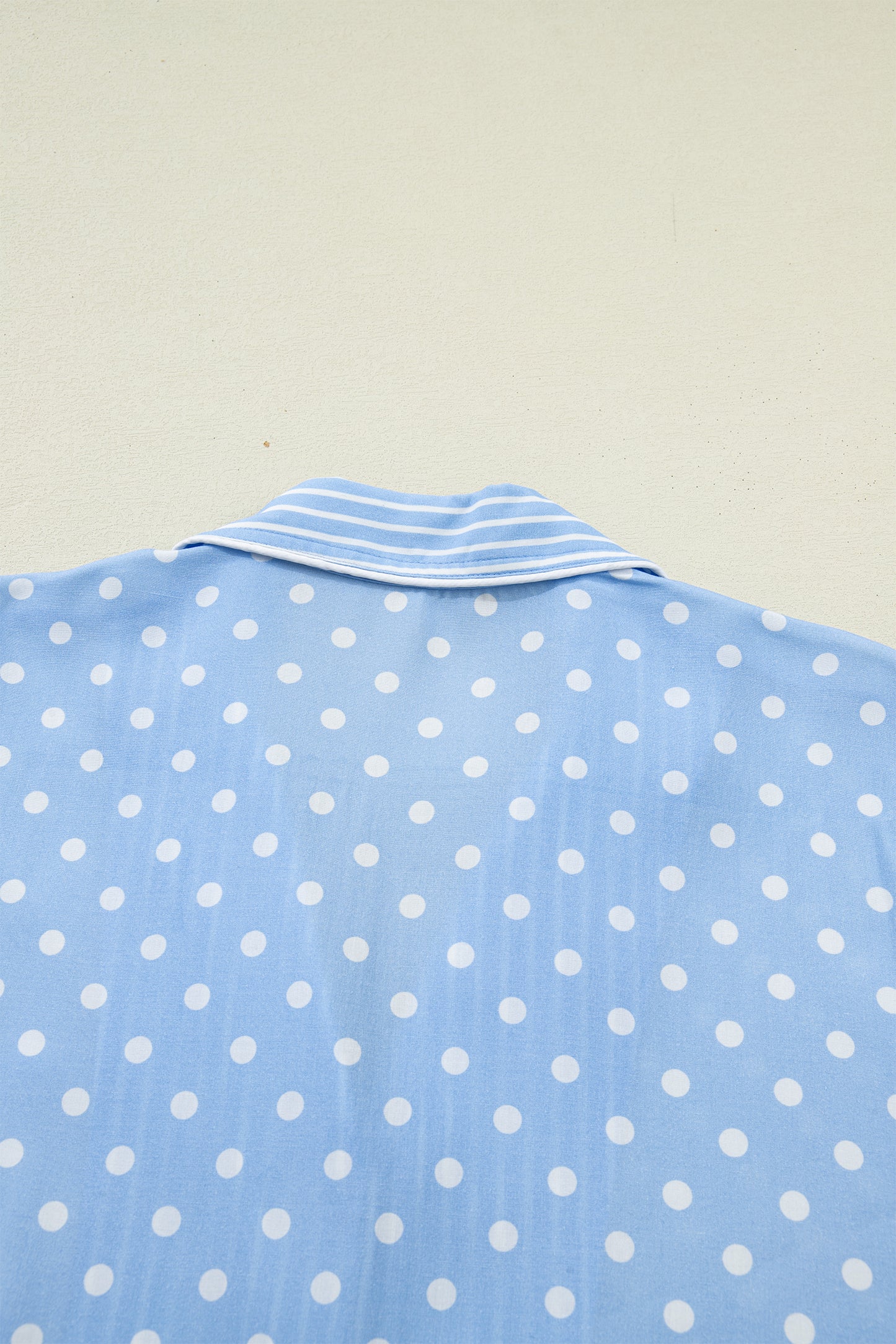 Polka Dot Viscose Pajama Set Lounge Sleepwear