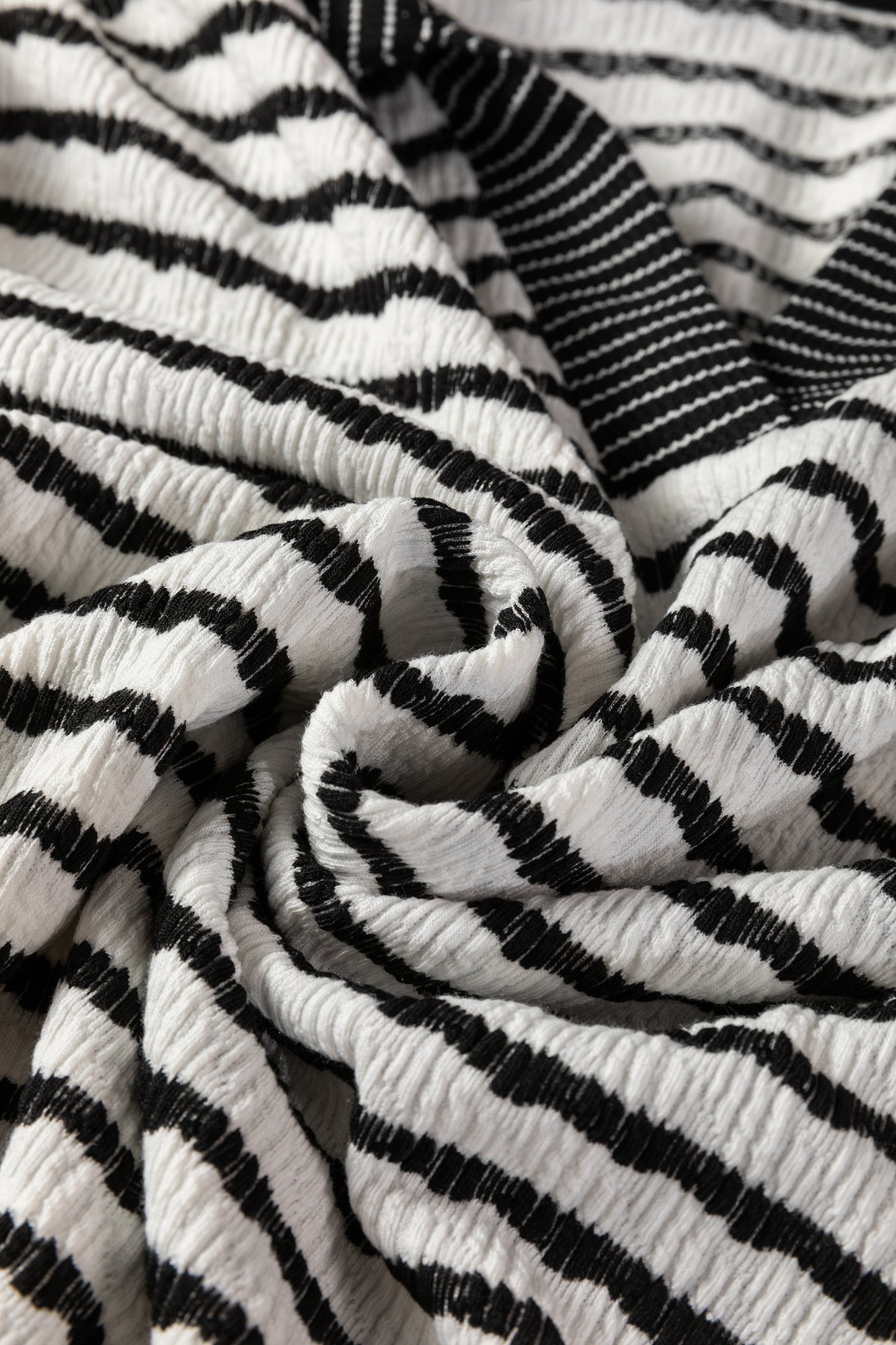 Khaki Stripe Collared Pullover Top and Drawstring Pant Set