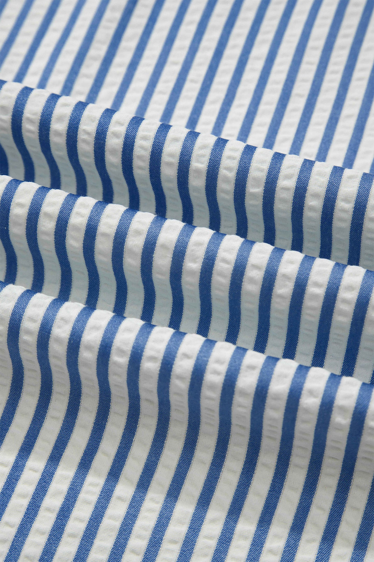 Blue Stripe Drawstring Elastic Waist Ankle Length Shift Pants
