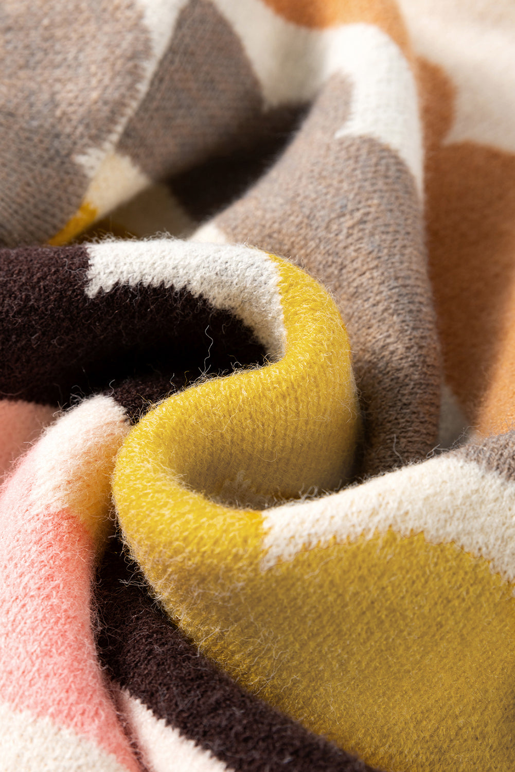 Women's Wave Striped Balloon Sleeve Drop Shoulder Sweater