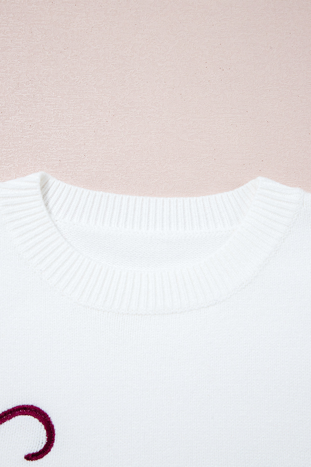 White See You Cowboy Embroidered Western Graphic Sweater