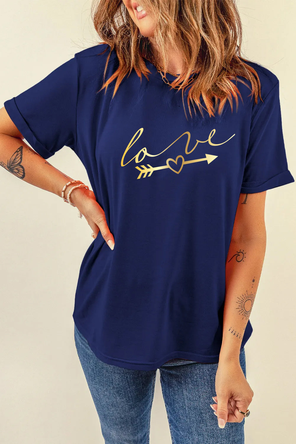 Valentine’s Day Love Arrow Script Graphic Tee
