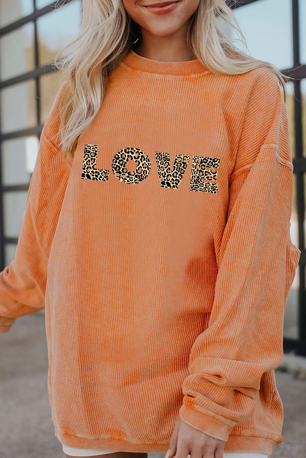 Valentine’s Day Leopard LOVE Graphic Sweatshirt
