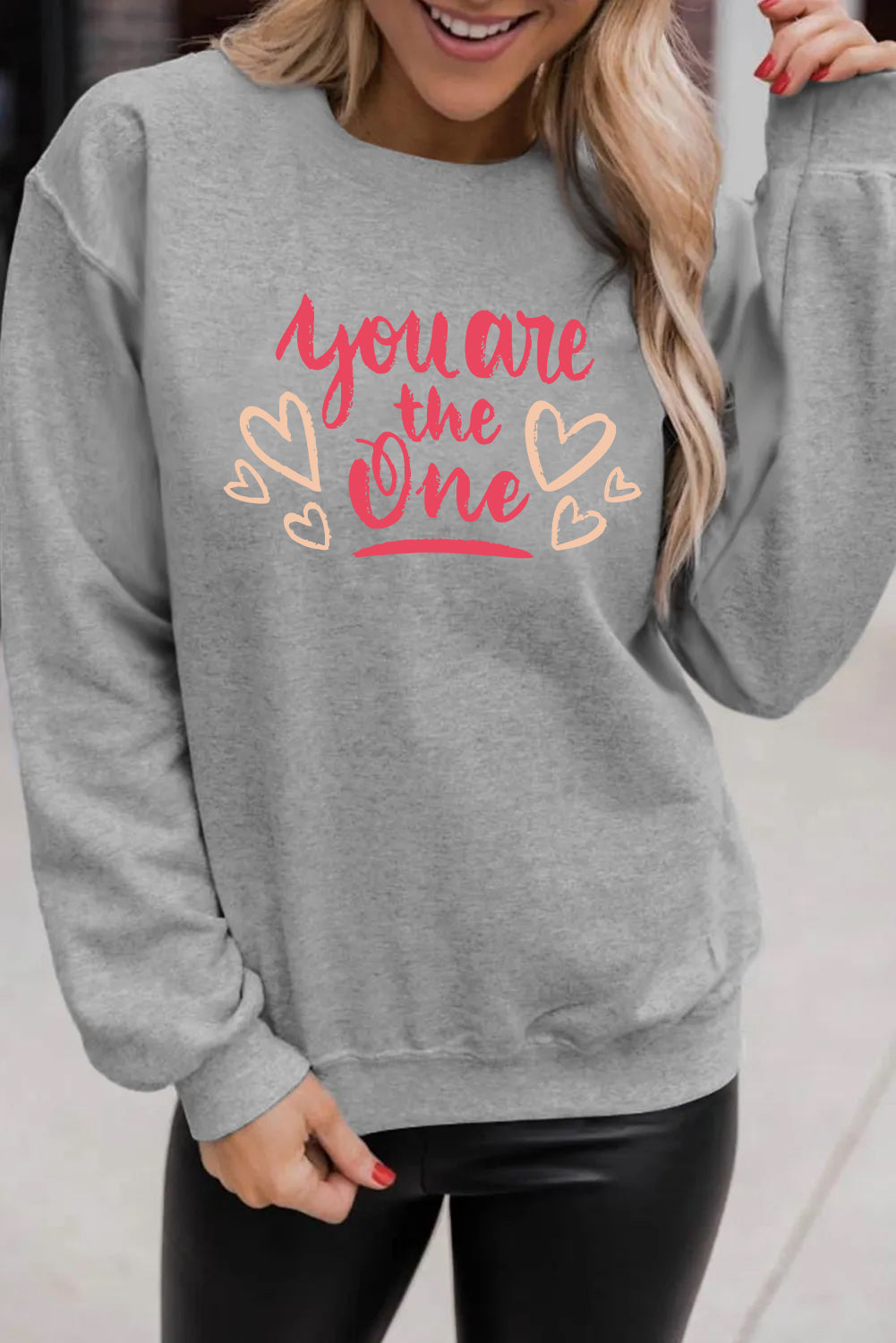 Valentine's Day You Are The One Heart Graphic Top