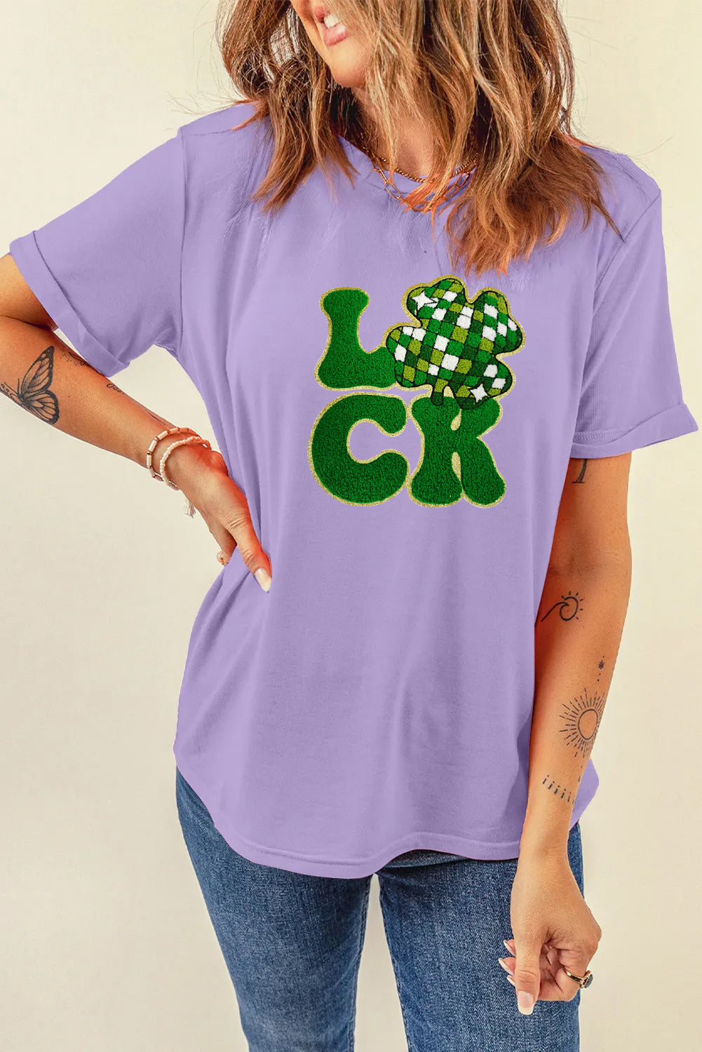 Saint Patrick’s Day Lucky Clover Graphic T Shirt