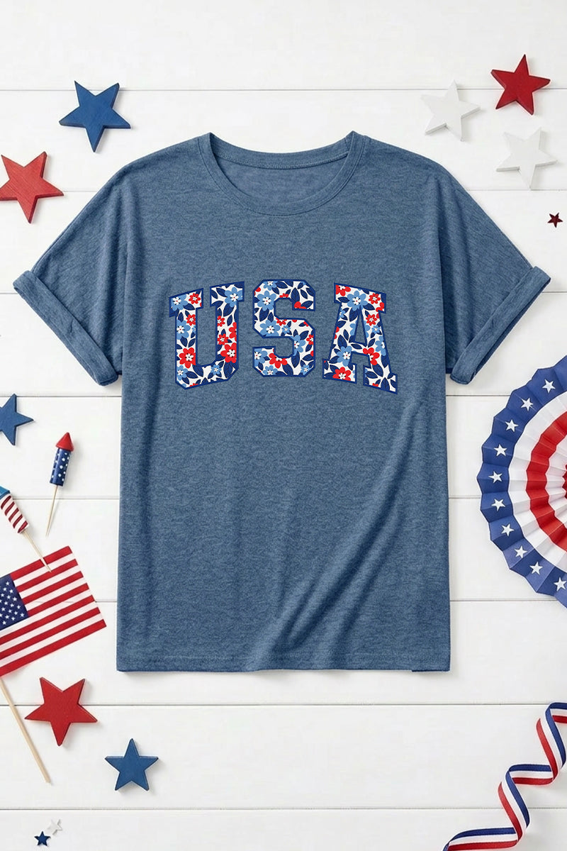 Independence Day USA Graphic Short Sleeve Tee