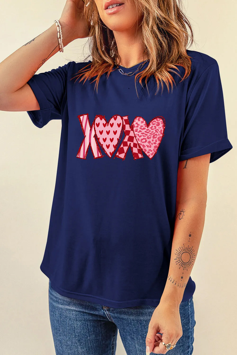 Valentine’s Day XOXO Heart Graphic Tee
