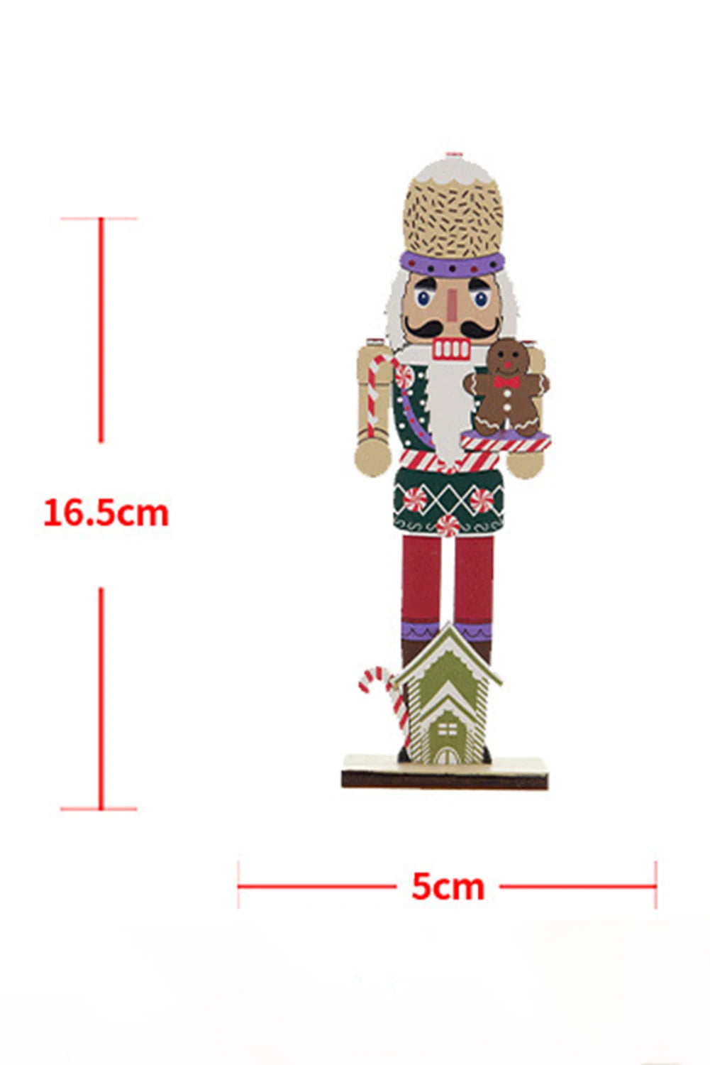 White Christmas Nutcracker Figurine Wooden Home Decoration