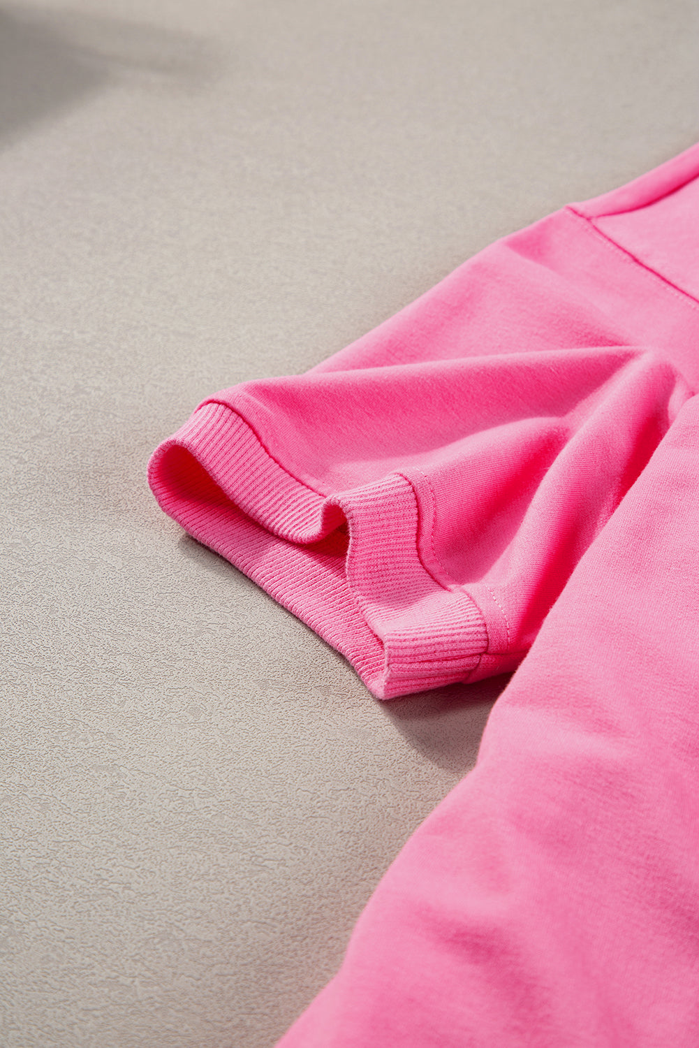 Exposed Seam Chest Pocket Split Loose T Shirt