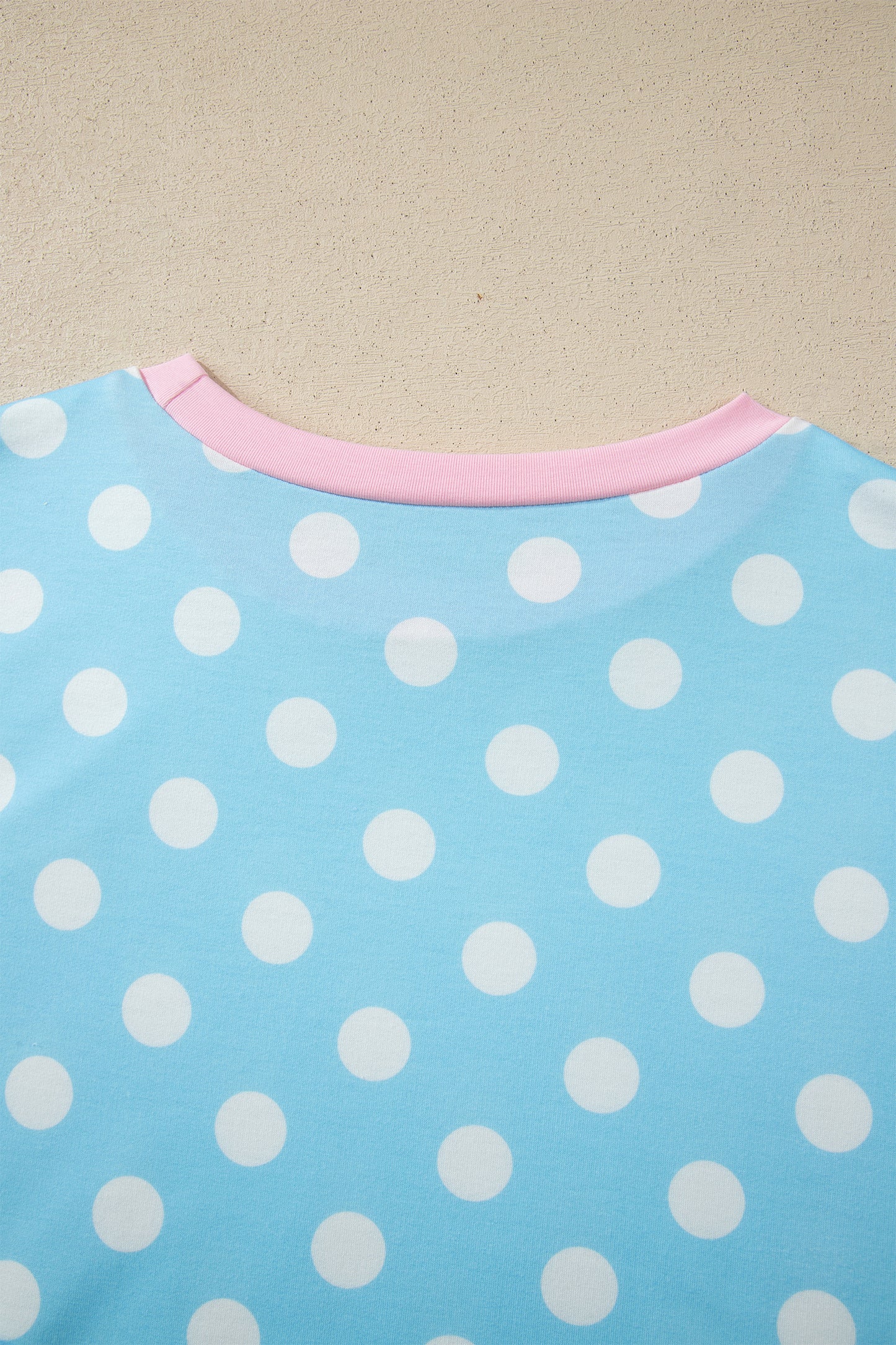 Polka Dot Pant Set Trendy Lounge Two Piece