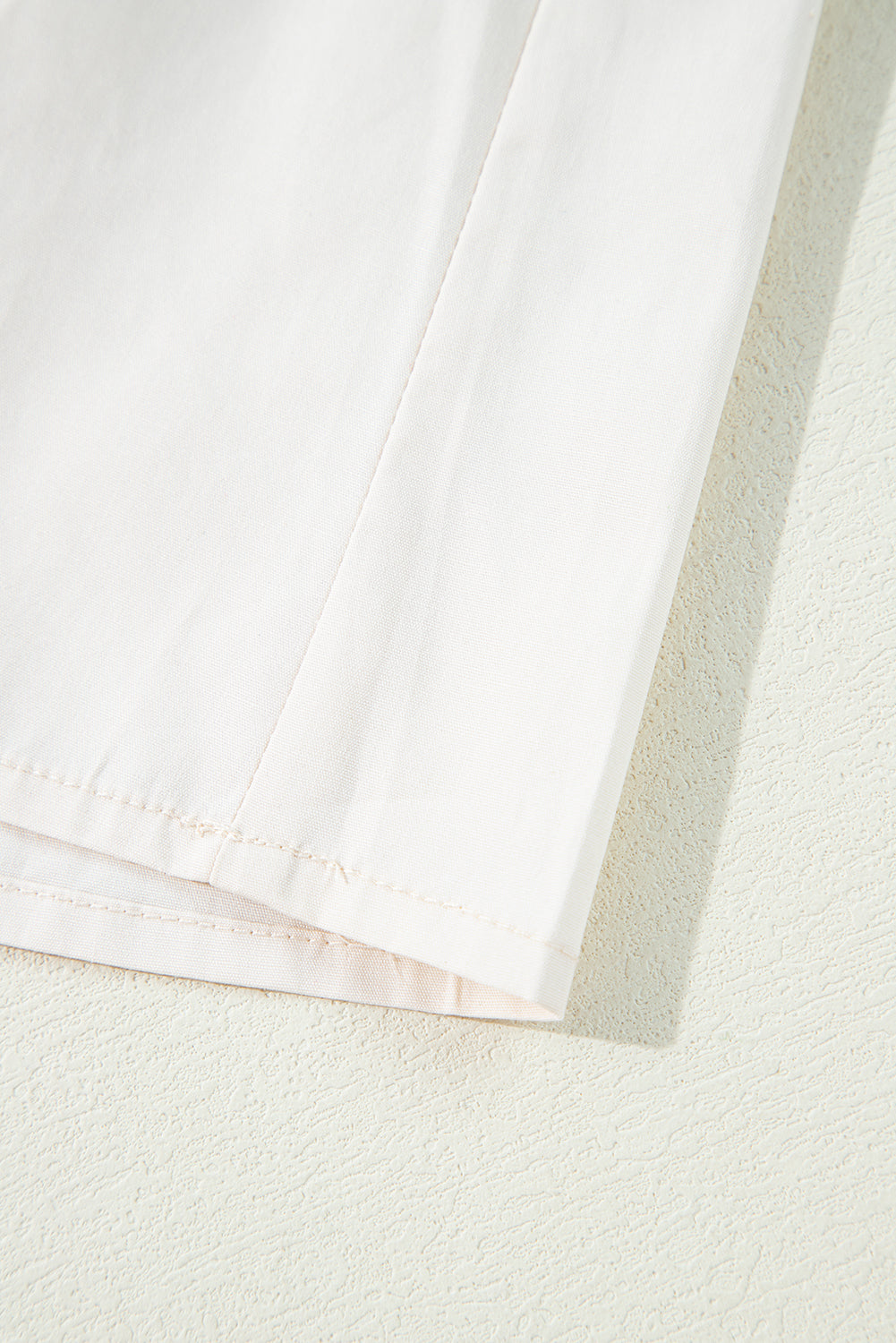 Pale Khaki Sweatshirt Poplin Mini Dress