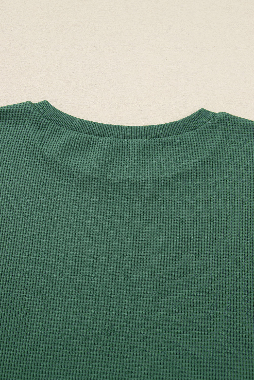 Orchid Mist Solid Color Raw Seam Patchwork Ribbed Drop Shoulder Sweatshirt